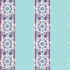 set of seamless pattern elements with mandala-style images and