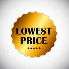 Lowest Price Label Vector Illustration N9