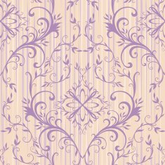 element of seamless pattern with elegant drawing in floral style N4