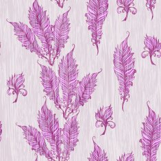 seamless pattern with feathers and other elements 4