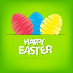 Happy Easter Spring Background Vector Illustration N22