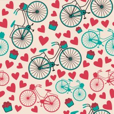 vector bicycle texture hipster background