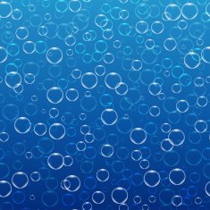Seamless pattern of transparent bubbles vector