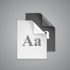 Font choices on paper