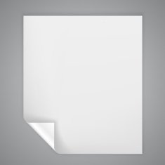 Sheet of paper with a bent corner N2