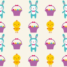 Seamless vector Easter pattern