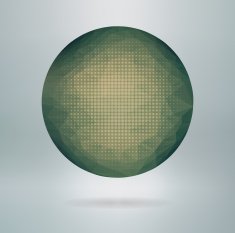 abstract vector polygonal sphere