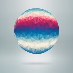 abstract vector polygonal sphere N2