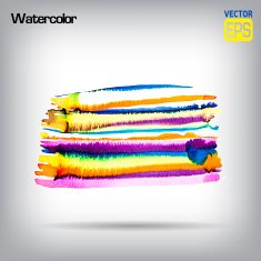 Abstract aquarelle object on a background