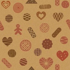 Seamless pattern with cookies N4