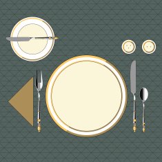 Table setting in classic style 6 N2