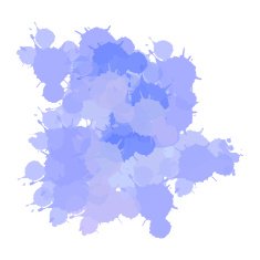 Watercolor stains N17