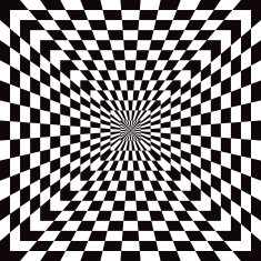 Checkered Optical Illusion
