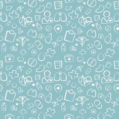 Green Medical Seamless Pattern