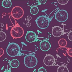 vector bicycle texture hipster background N3