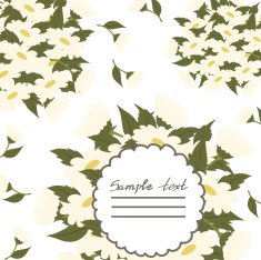 Vector picture with daisies