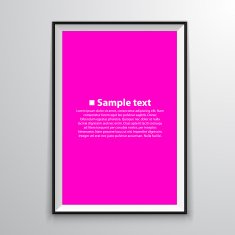 Blank frame on a white background