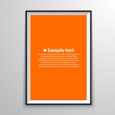 Blank frame on a white background N4