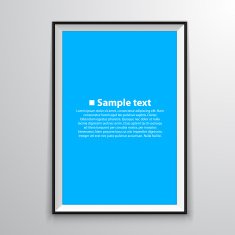 Blank frame on a white background N5