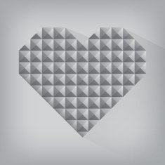 retro heart triangle abstract love valentine day jewel texture s
