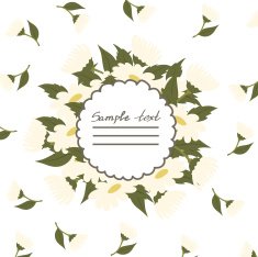 Vector picture with daisies N5
