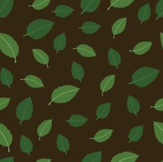 vector pattern with leaves of walnut