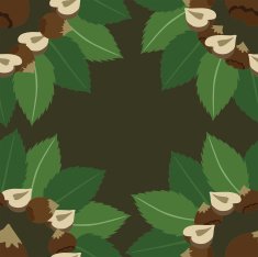 Vector picture with nuts N6