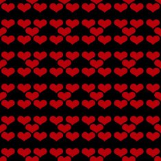 Simple seamless heart valentine black background N2