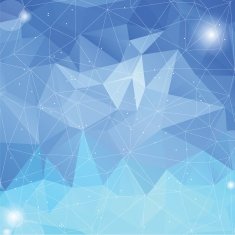 Colorful iceberg abstract geometric low poly style background