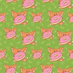 Baby fox pattern N2