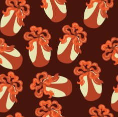 vector pattern with Easter decorations N2
