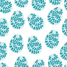 vector pattern with Easter decorations N8