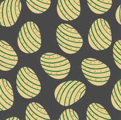 vector pattern with Easter decorations N9