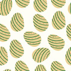 vector pattern with Easter decorations N10