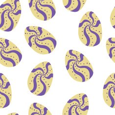 vector pattern with Easter decorations N13
