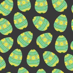vector pattern with Easter decorations N14