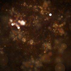 Dark orange bokeh fractal generated abstract background