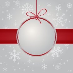 Christmas card with holiday elements