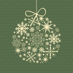Christmas card with holiday elements N4