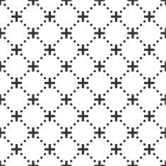 Abstract black and white seamless geometric pattern N4