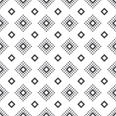 Abstract black and white seamless geometric pattern N7