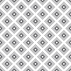 Abstract black and white seamless geometric pattern N10
