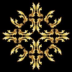 Golden flower pattern N2