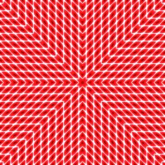 Neon pattern of red figures on a white background