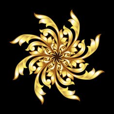 Golden flower pattern N3