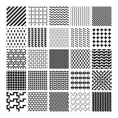 Monochrome geometric seamless patterns N2