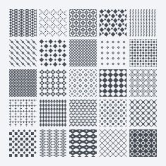 Geometric monochrome pattern set N2