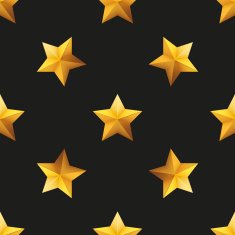 Gold Star Universal vector seamless patterns tiling