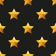 Gold Star Universal vector seamless patterns tiling N2