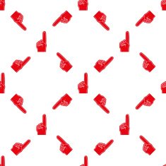 Universal vector seamless patterns tiling Sport theme with fun fingers N3